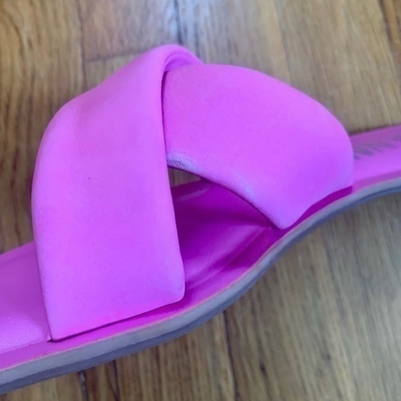 Pink Gianni Bini Leather Sandals - Picture 8 of 11